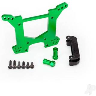 TRX6738G Shock Tower Rear Alu Green Rustler 4x4