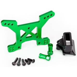 TRX6739G Shock Tower Front Alu Green Rustler 4x4