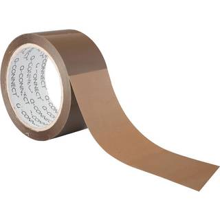 6 x Q-connect pakketape 50mmx66m brun