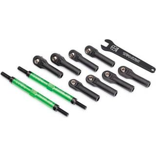 Traxxas - TRX8638G - Toe links, E-Revo® VXL (TUBES green-anodized, 7075-T6 aluminum, stronger than titanium) (144mm) (2)/ rod ends