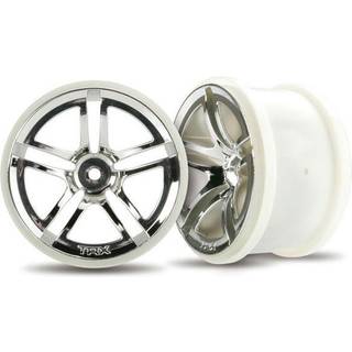 Traxxas 3774 Wheels Twin-Spoke 2.8" Chrome (2)