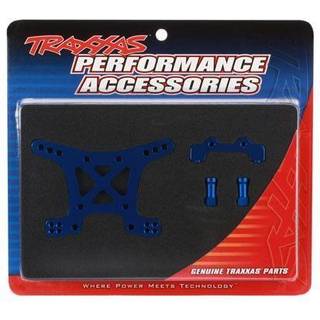 Traxxas 6839X Shock tower, front, 7075-T6 aluminum (blue-anodized)