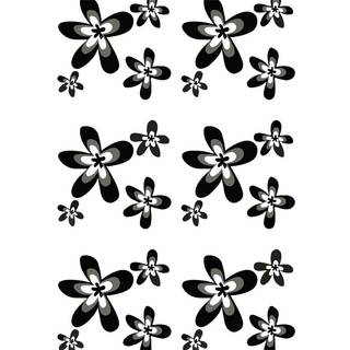 Geyser badeforhæng Black Flower 180 x 200 cm