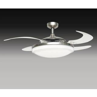 Beacon ventilator med lys Fanaway Evo 2, mat krom, støjsvag