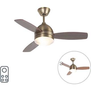 Loftventilator bronze 96 cm med fjernbetjening - Rotar