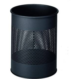 Durable papirkurv metal 15 liter 165mm rund mørkegrå