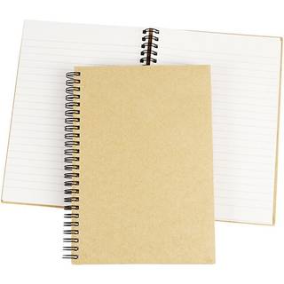 Stilfuld A5 Notesbog med Spiral - 80 Linjerede Sider