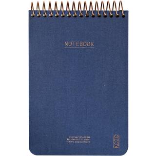 Kozo Premium Notesbog | A6 | Linjeret | Navy