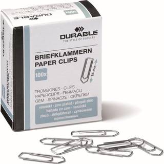 DURABLE Papirclips 26 mm zinkbelagt 100 stk.