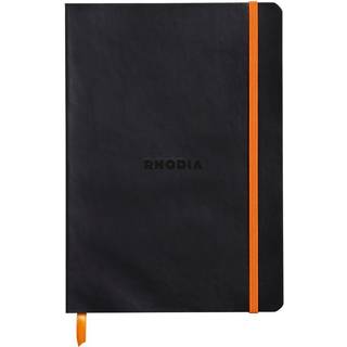 Rhodia Rhodiarama Softcover Notebook - 80 prikker ark - 6 x 8 1/4 - Black Cover