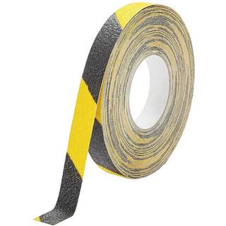 Durable Skridsikker tape DURALINE® GRIP+ color 15mx25mm Sort/gul