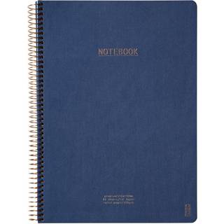 Kozo Premium Notesbog | A4 | Linjeret | Navy