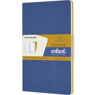 Moleskine Volant Notesbog | L | Blan. | Blå/gul