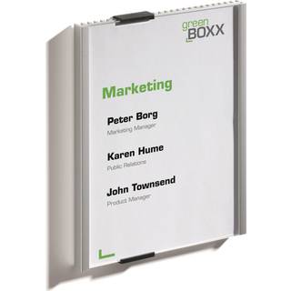 Durable Info sign 149x210mm A5 høj dør og vægskilte i aluminium og frontplade i akryl