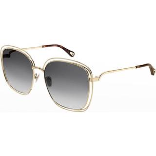 Chloé CH0077SK Asian Fit 001 58 Solbriller Kvinder Guld - Shiny Light Gold - 58mm
