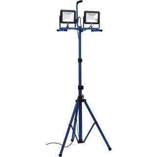 Gelia Arbejdsbelysning LED inkl. teleskopstativ, 2x50 W, IP65, 6.500K, 3 m kabel