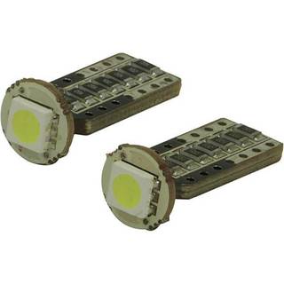 LED SMD Pærer T10 W5W - Hvid 12V 3Watt - 2 Stk.