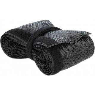 Delock Kabelsokker - Velcro - 32 mm - 5 meter - Sort