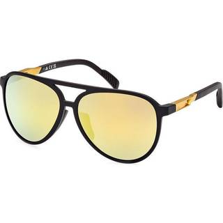 Adidas Sport Unisex SP0060 02G Solbriller Injiceret Brun uigennemsigtig Brun Firkantet Normal Spejl