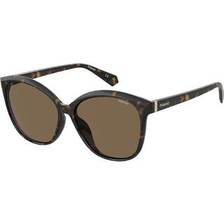 Polaroid PLD 4100/F/S Asian Fit 086/SP 59 Solbriller Kvinder Tortoiseshell - Dark Tortoise - 59mm
