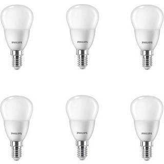 Fordelspakke 6x Philips Pære LED E14 Pære Matt 5W 470lm - 827 Ekstra Varm Hvid