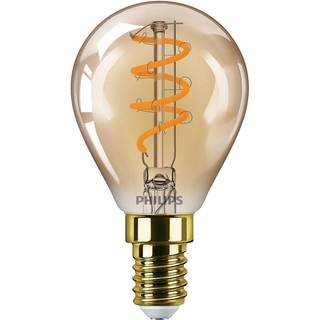Philips LEDClassic Filament 15W krone E14  guld  dæmpbar - 8718699676155 ✓ På lager - klar til levering og afhentning