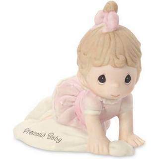 Dyrebare ?jeblikke vokser i Grace Precious Baby | Brunette pige bisque porcel?nsfigur | F?dselsdagsgave | F?dselsdagskollektion | Rumindretning o