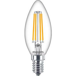 Philips Corepro LED Kerte E14 filament klar 6.5W 806lm - 827 ekstra varm hvid | erstatter 60W