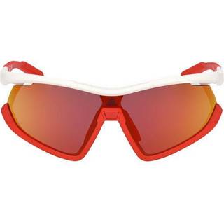 Adidas Sport Unisex SP0055 24L Solbriller Plast Hvid Transparent Maske Spejlet