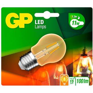 GP Batteries GP Lighting LED Mini Globus Gold E27 1,2W (25W)Filament GP 080596