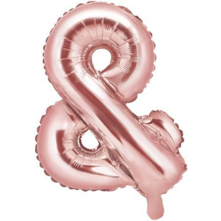 1 stk. Folieballon &amp; Rose Guld 35 cm – Perfekt til Festlig Dekoration og Pynt