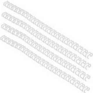 Multibindwire ryg GBC A4 21 ringe 6mm Hvid 100stk. IB165085