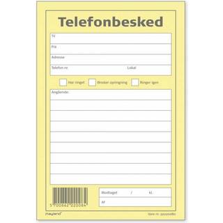 Mayland Telefonbesked højformat 100 sider