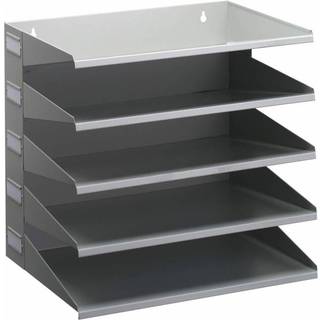 Durable 5-delt Sorteringsfag bord og væg montering grå