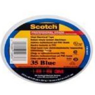 Scotch Super 35 blå farvebestandig mærke- og isolationstape 19 mm x 20 m, 0.18mm tyk