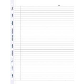 Blueline Miraclebind Notebook Refill Sheets styrede 11 """" H X 9.06 """" W X 0.13 """" D 50 Sheets (AFR11050R) Hvid