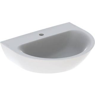 Geberit Renova håndvask: B=60cm, T=48cm, Hanehul=Midtpå, Overløb=Uden, Hvid / KeraTect