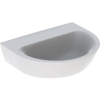Geberit Renova håndvask: B=55cm, T=45cm, Hanehul=Uden, Overløb=Uden, Hvid