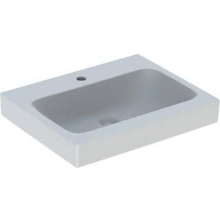 Geberit iCon håndvask: B=60cm, T=48.5cm, Hanehul=Midtpå, Overløb=Uden, Hvid