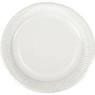 Catersource paptallerken Ø23cm hvid 50stk