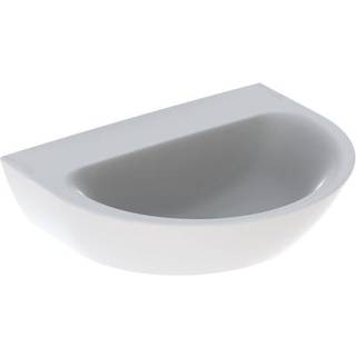 Geberit Renova håndvask: B=60cm, T=48cm, Hanehul=Uden, Overløb=Uden, Hvid
