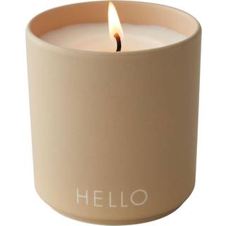 Design Letters Design Letters duftlys Ø8 cm Hello/Beige