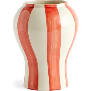 Sobremesa Stripe vase, small, rød