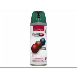Twist & spray satin grøn ral 6005 plasti-kote 400ml