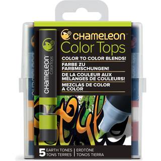 Chameleon 5 Pen Earth tones color tops set