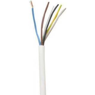 Plastkappeledning H05 vv-f 2X1,50 hvid R100