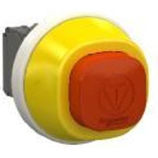 Schneider Nødstop firkantet m/led r/h 1nc+no 24v