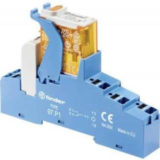 Komplet Relæ 8A 2C/O 24Vac M.Led Pushin Finder