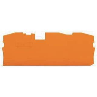 Wago Ende- &amp; mellemplade, orange