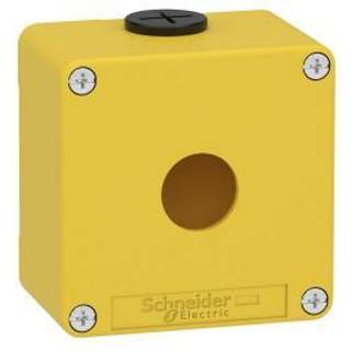 Schneider Trykknapkasse metal gul for 1xø22